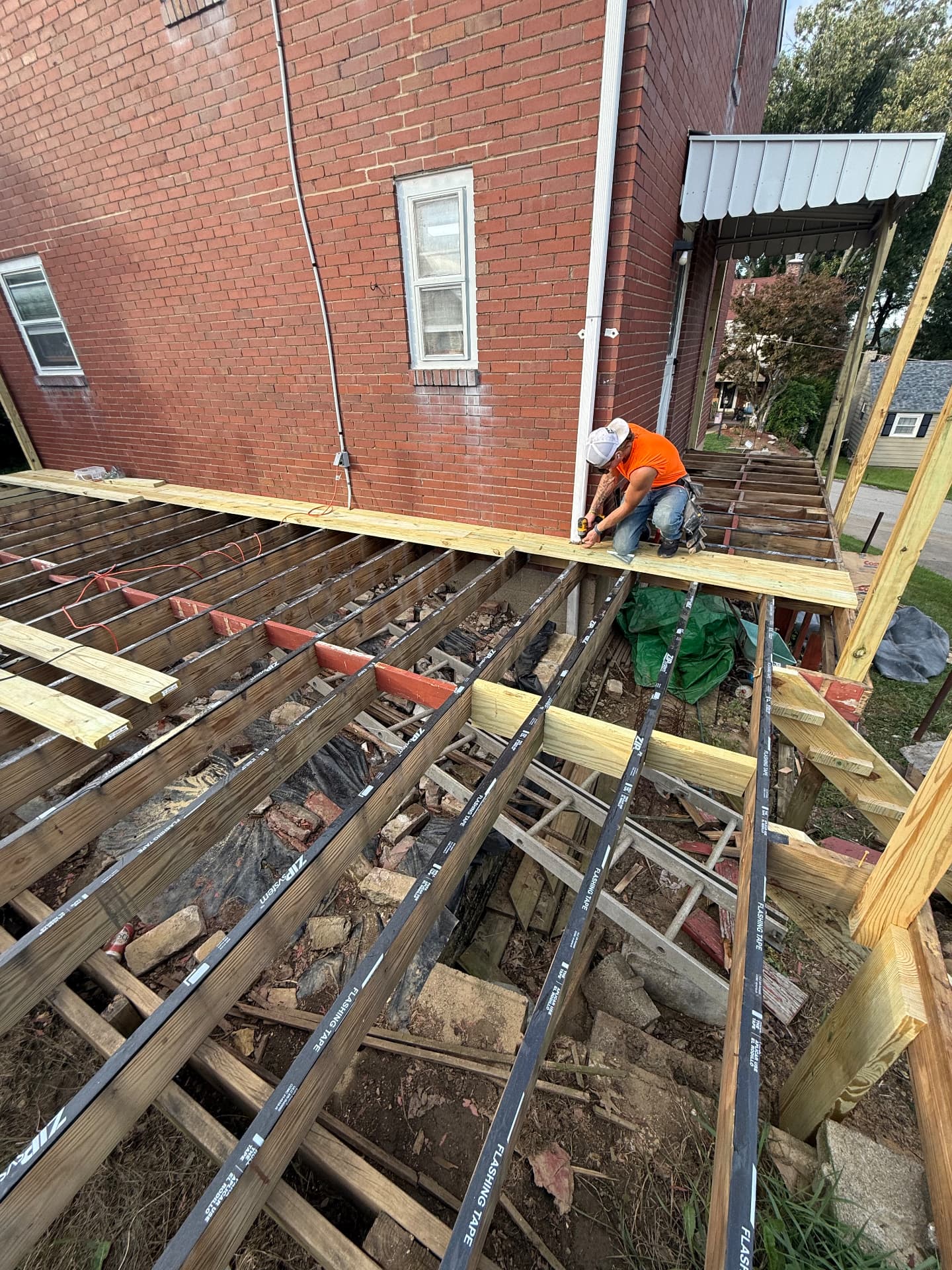 Pittsburgh deck rebuild before